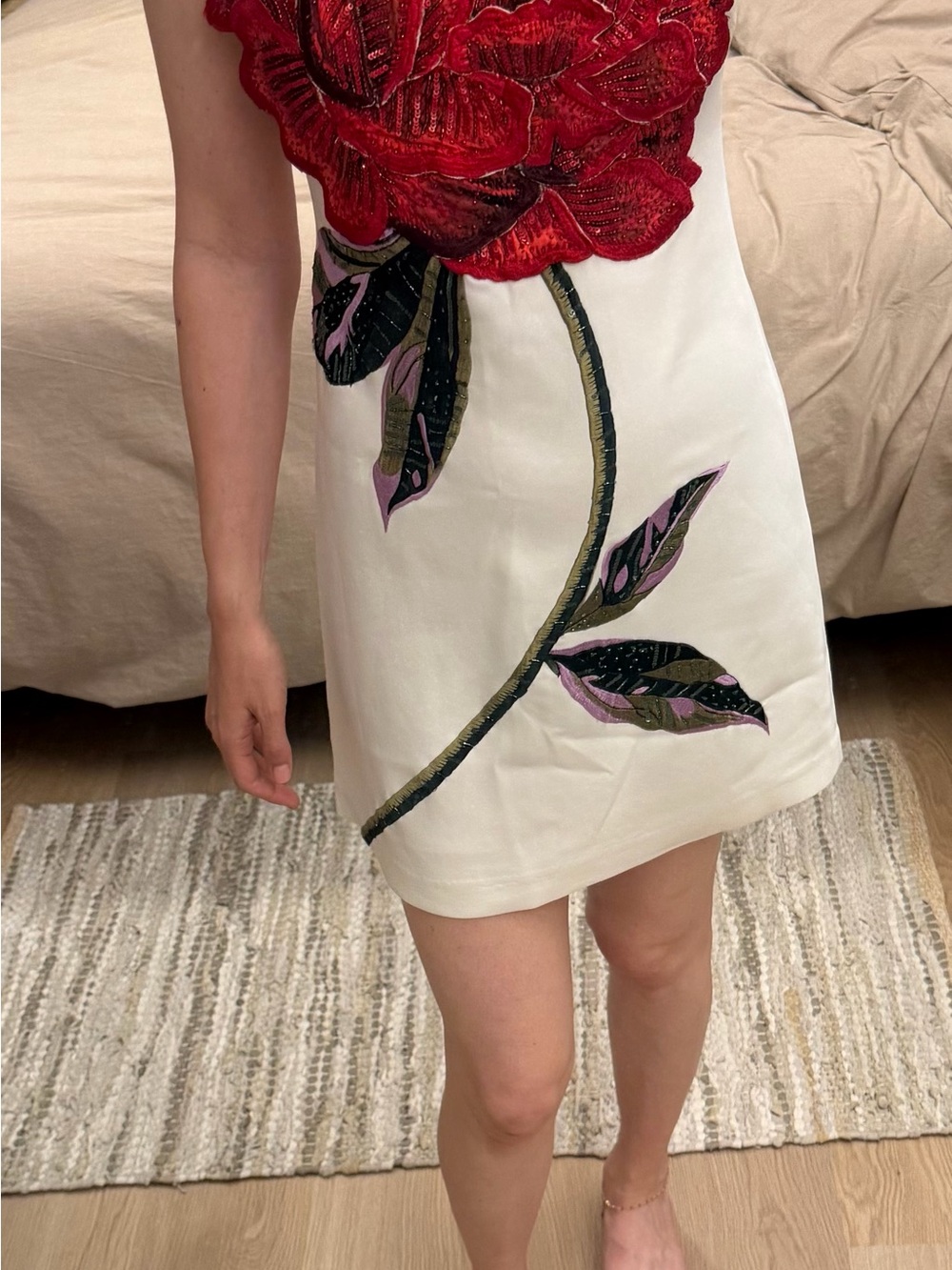 Alice + Olivia cylde rose mini dress - Picture 6 of 7